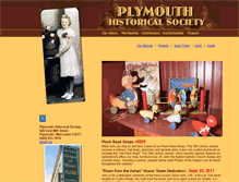 Tablet Screenshot of plymouthhistoricalsociety.com